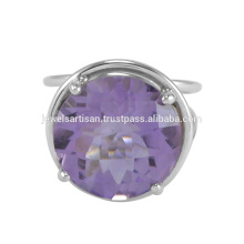 Designer Amethyst Gemstone 925 Sterling Silver Ring Jewelry